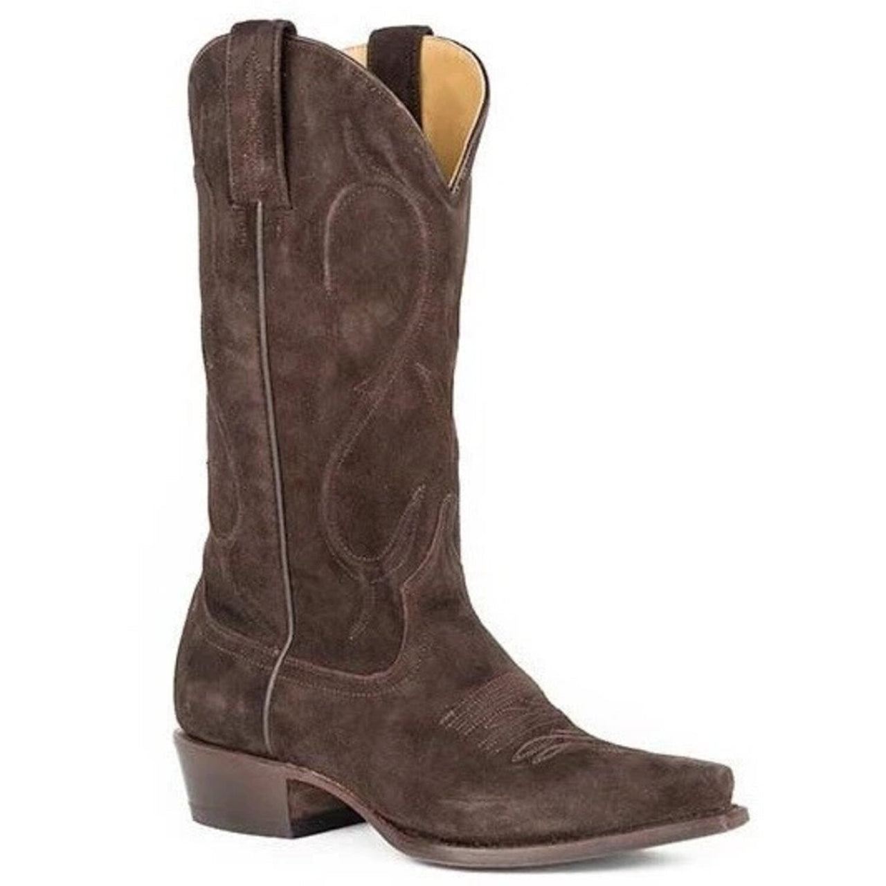 Women's Stetson Reagan Boots Snip Toe Handcrafted Brown - yeehawcowboy