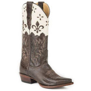 Women's Stetson Harper Boots Snip Toe Handcrafted Brown - yeehawcowboy