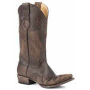 Women's Stetson Hazel Boots Snip Toe Handcrafted Brown - yeehawcowboy