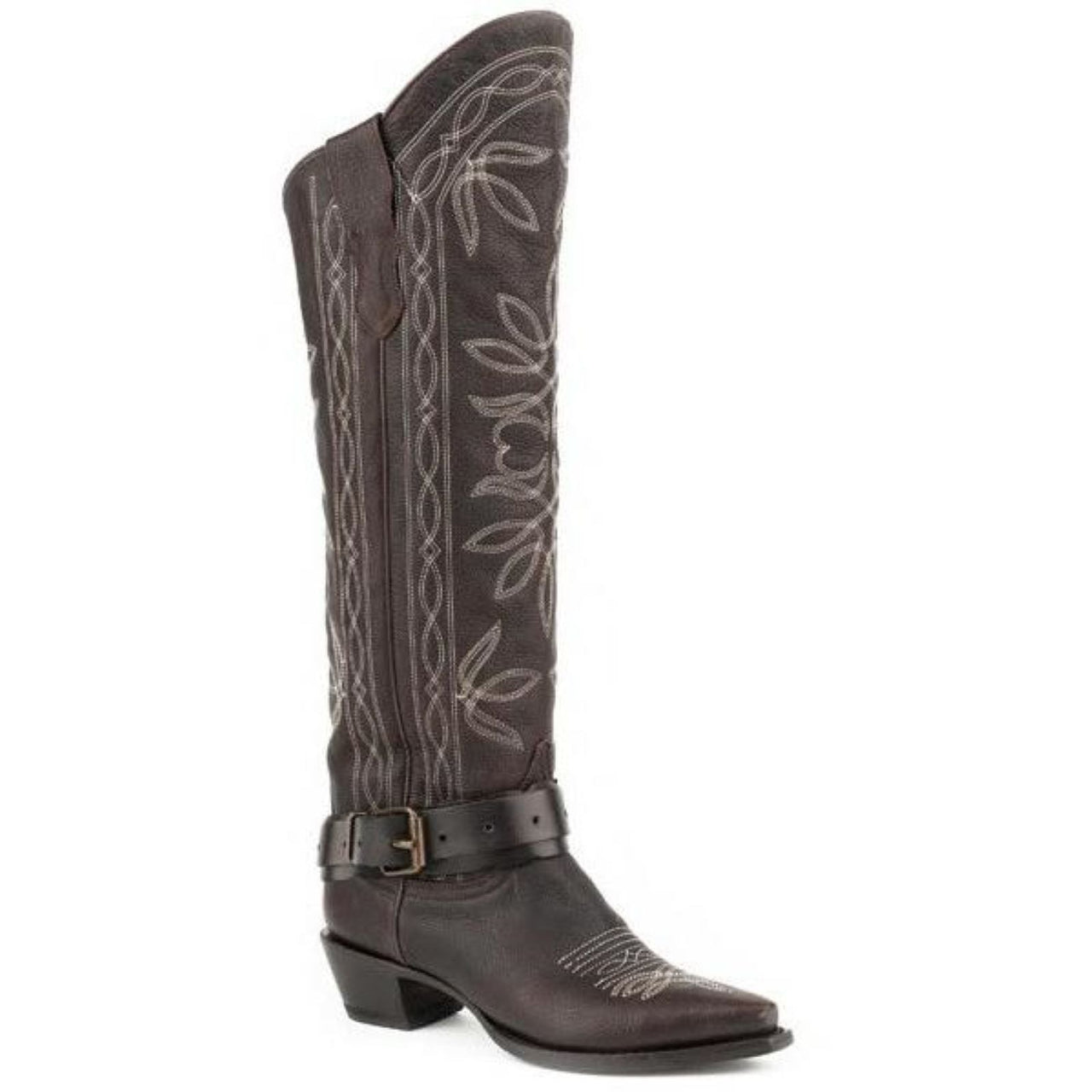 Women's Stetson Serena Boots Snip Toe Handcrafted Brown - yeehawcowboy