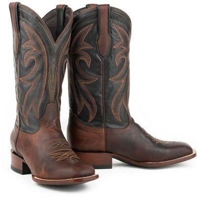 Men's Stetson Cody Boots Square Toe Handcrafted JBS Collection Brown - yeehawcowboy