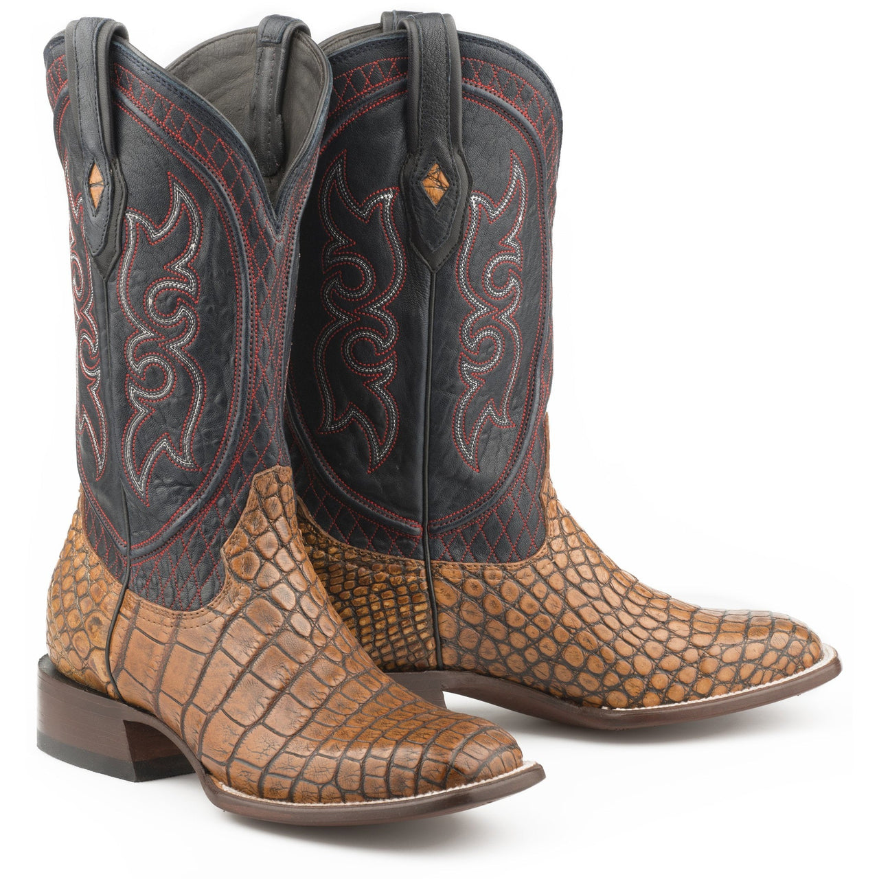 Men's Stetson Roundup Taupe Alligator Boots Handcrafted JBS Collection Honey - yeehawcowboy