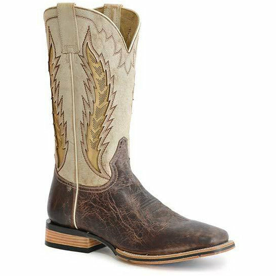 Men's Stetson Airflow Tru-X System Leather Boots Handcrafted Brown - yeehawcowboy