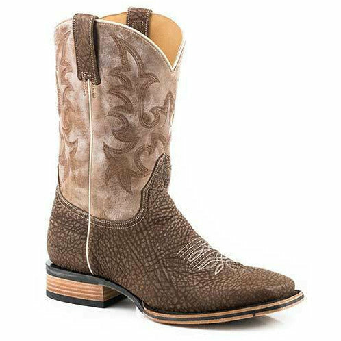 Men's Stetson Obadiah Tru-x System Bullhide Boots Handcrafted Brown - yeehawcowboy