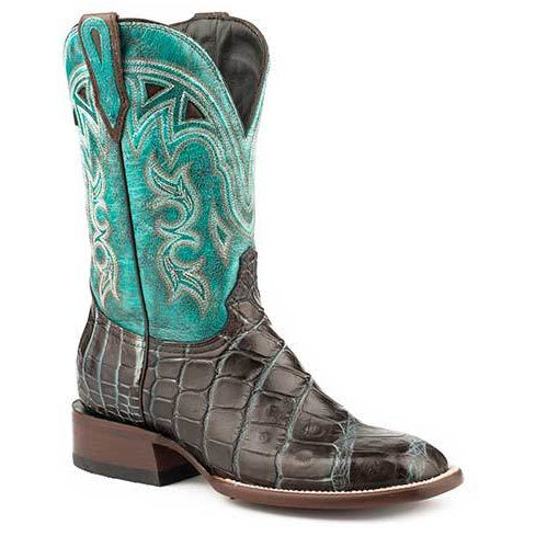 Women's Stetson Madrid Brown Alligator Exotic Boots Handcrafted JBS Collection Black - yeehawcowboy