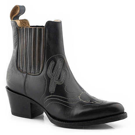 Women's Stetson Sedona Boots Handcrafted Black - yeehawcowboy
