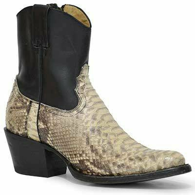 Women's Stetson Sydney Python Boots Handcrafted Natural - yeehawcowboy
