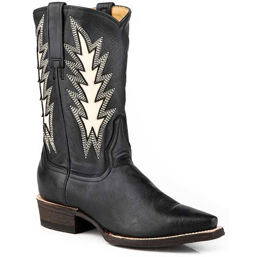 Women's Stetson June Boots Handcrafted Black - yeehawcowboy