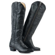 Women's Stetson Class Boots Snip Toe Handcrafted Black - yeehawcowboy