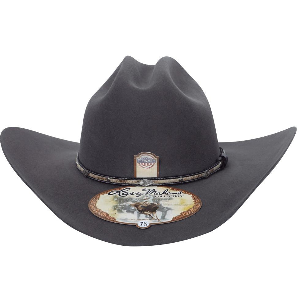 5x Larry Mahan Brindle Fur Felt Cowboy Hat Granite - yeehawcowboy