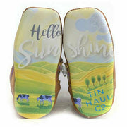 Baby Tin Haul Sunny Boots with Hello Sunshine Sole Handcrafted Brown - yeehawcowboy