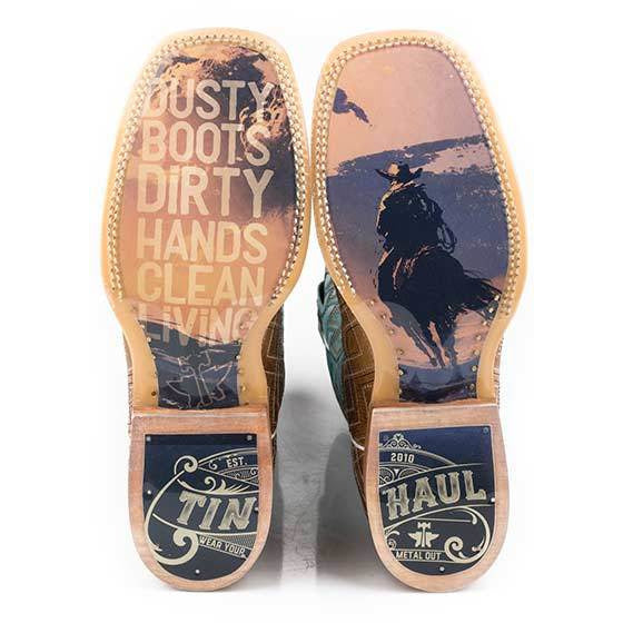 Men's Tin Haul Matrix Boots Handcrafted - yeehawcowboy