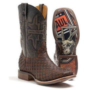 Men's Tin Haul Son Of A Buck Boots with TH Hunter Sole Handcrafted Brown - yeehawcowboy