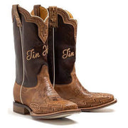 Men's Tin Haul Lightning Fast Boots with Bullrider Sole Handcrafted Tan - yeehawcowboy