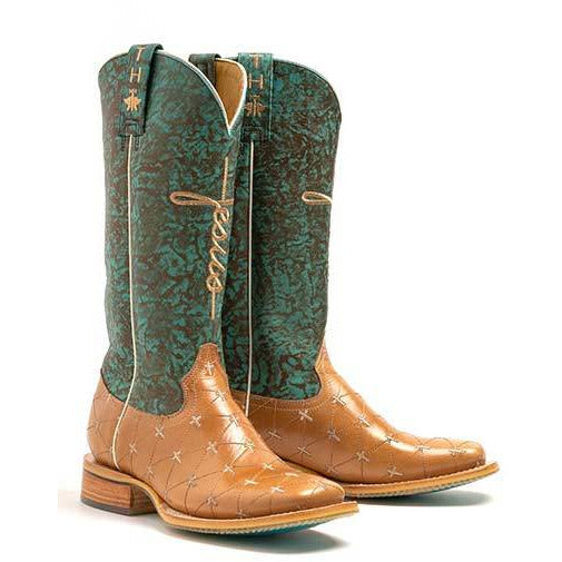 Women's Tin Haul Prince of Peace Boots Handcrafted Brown - yeehawcowboy