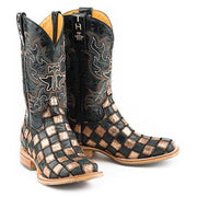 Women‚Äôs Tin Haul Ooh La La Boots With Full Of Color Sole Handcrafted Black - yeehawcowboy