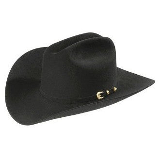 30x Larry Mahan Opulento Fur Felt Cowboy Hat Black - yeehawcowboy