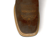 Men's Ferrini Maverick Leather Boots Handcrafted Chocolate - yeehawcowboy