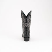 Men's Ferrini Remington Leather Boots Handcrafted Black - yeehawcowboy