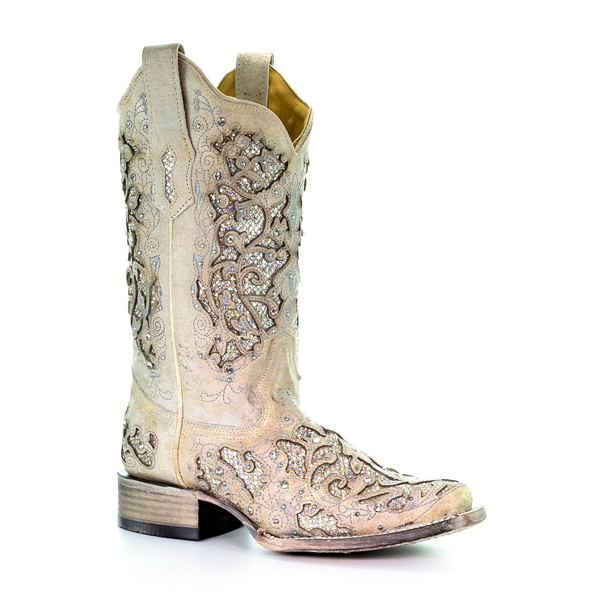 Women‚Äôs Corral Western Boots Handcrafted White - yeehawcowboy