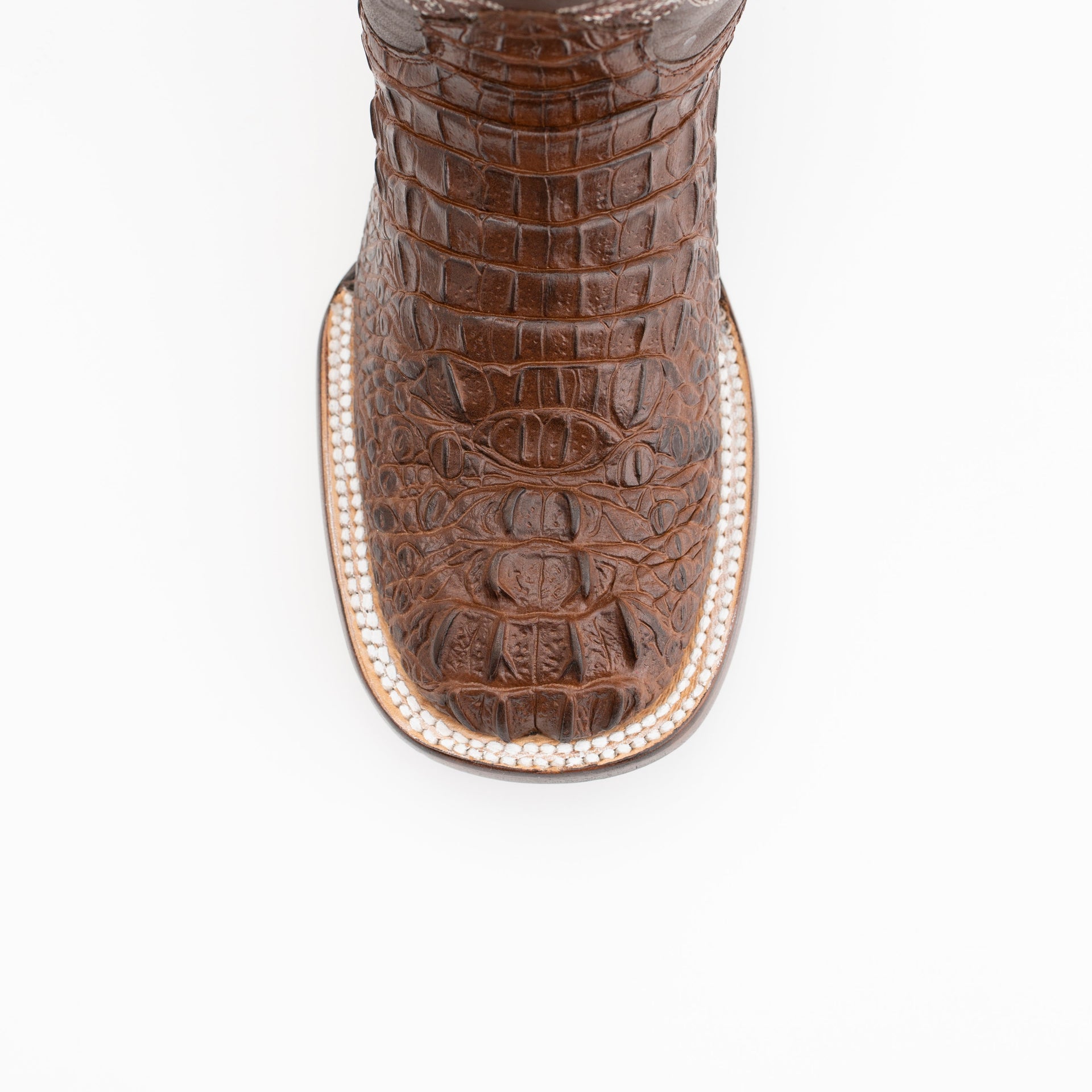 Women's Ferrini Stampede Caiman Print Boots Handcrafted Rust - yeehawcowboy