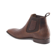 Men's Vestigium Rage Chelsea Leather Boots Handcrafted Brown - yeehawcowboy