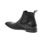 Men's Vestigium Genuine Stingray Chelsea Boots Handcrafted Black - yeehawcowboy