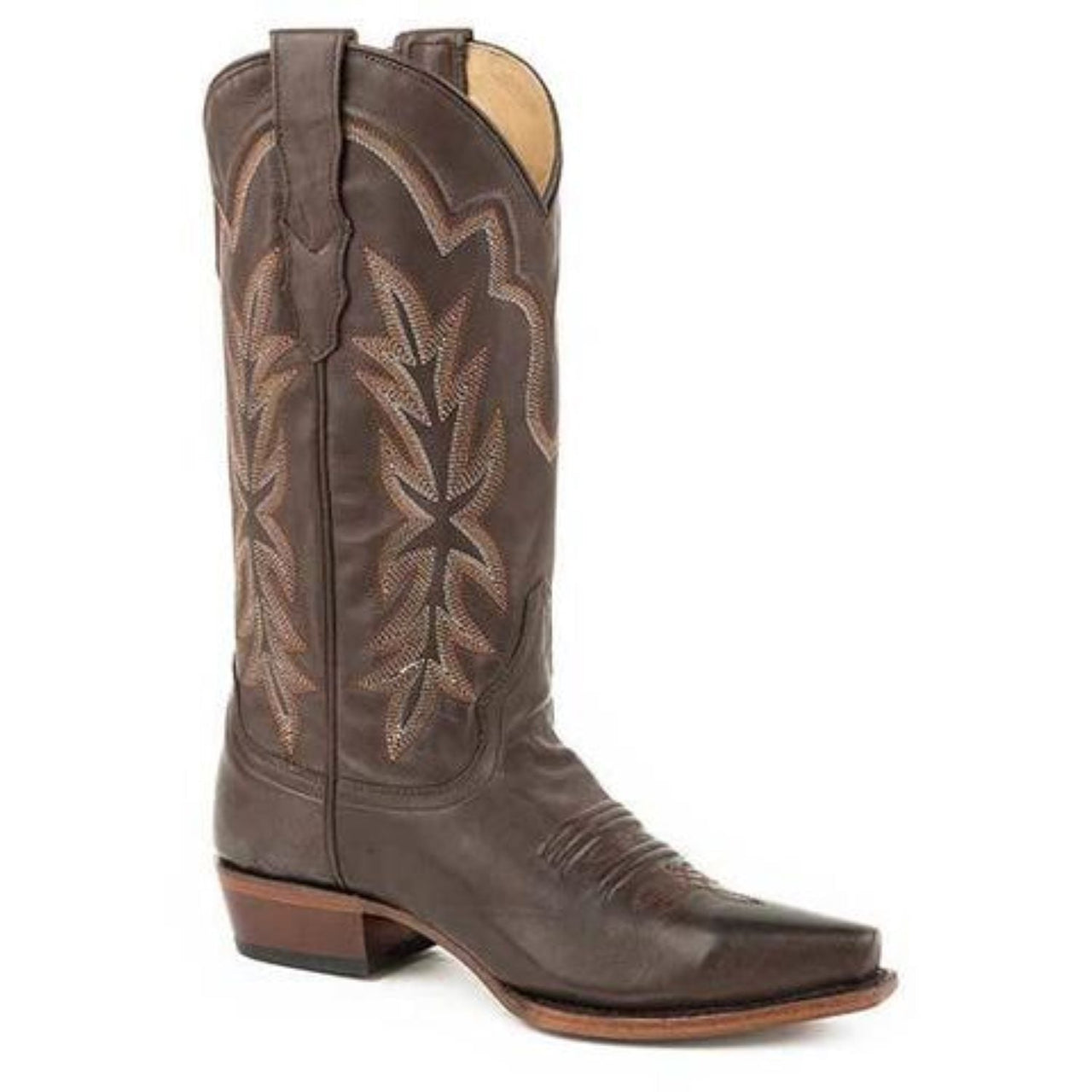 Women‚Äôs Stetson Casey Leather Boots Handcrafted Brown - yeehawcowboy