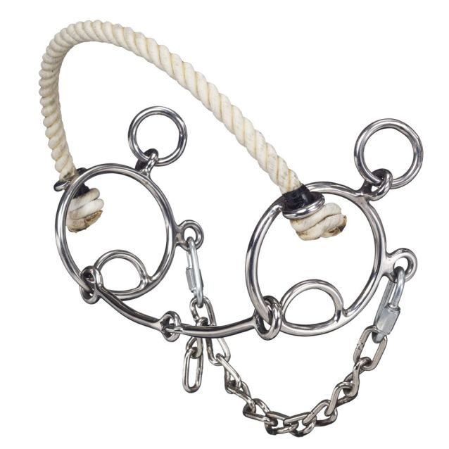 Tough1 Combination Rope Nose And Snaffle Mouth 5" - yeehawcowboy