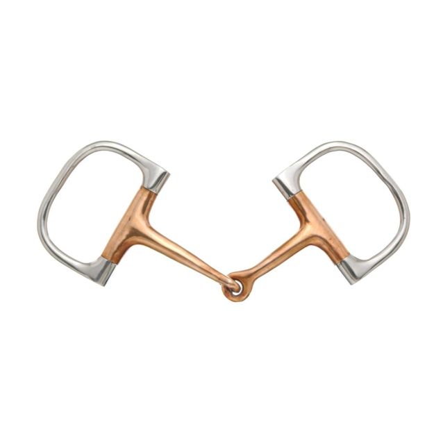 Tough1 Copper Mouth Dee Ring Snaffle 5" - yeehawcowboy