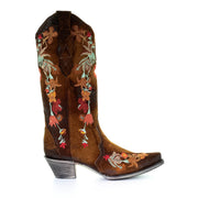 Women‚Äôs Corral Western Boots Handcrafted Chocolate - yeehawcowboy