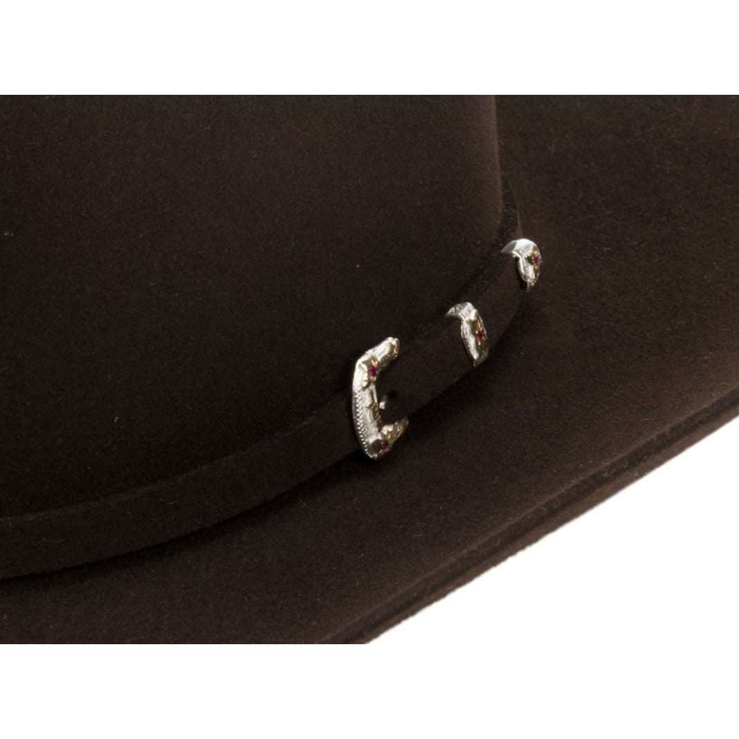 30x Stetson El Patron Beaver Felt Cowboy Hat Mocha - yeehawcowboy