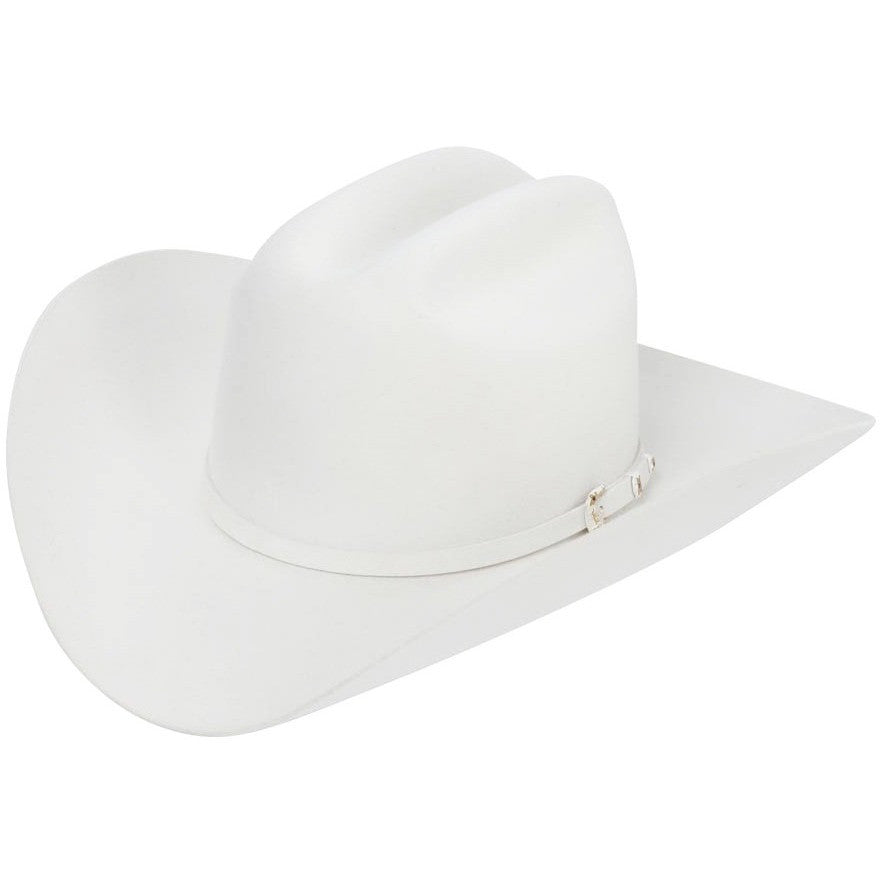 30x Stetson El Patron Beaver Felt Cowboy Hat White - yeehawcowboy