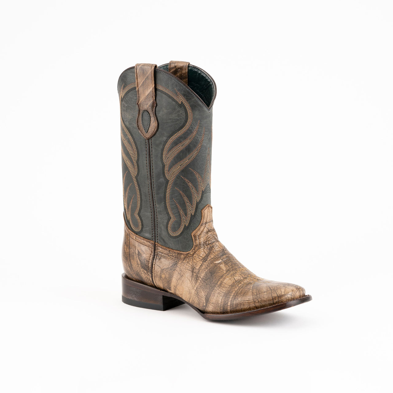 Men's Ferrini Hunter Leather Boots Handcrafted Oak - yeehawcowboy