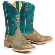 Women‚Äôs Tin Haul Barbd Wire Boots With Wild & Free Sole Handmade Tan - yeehawcowboy