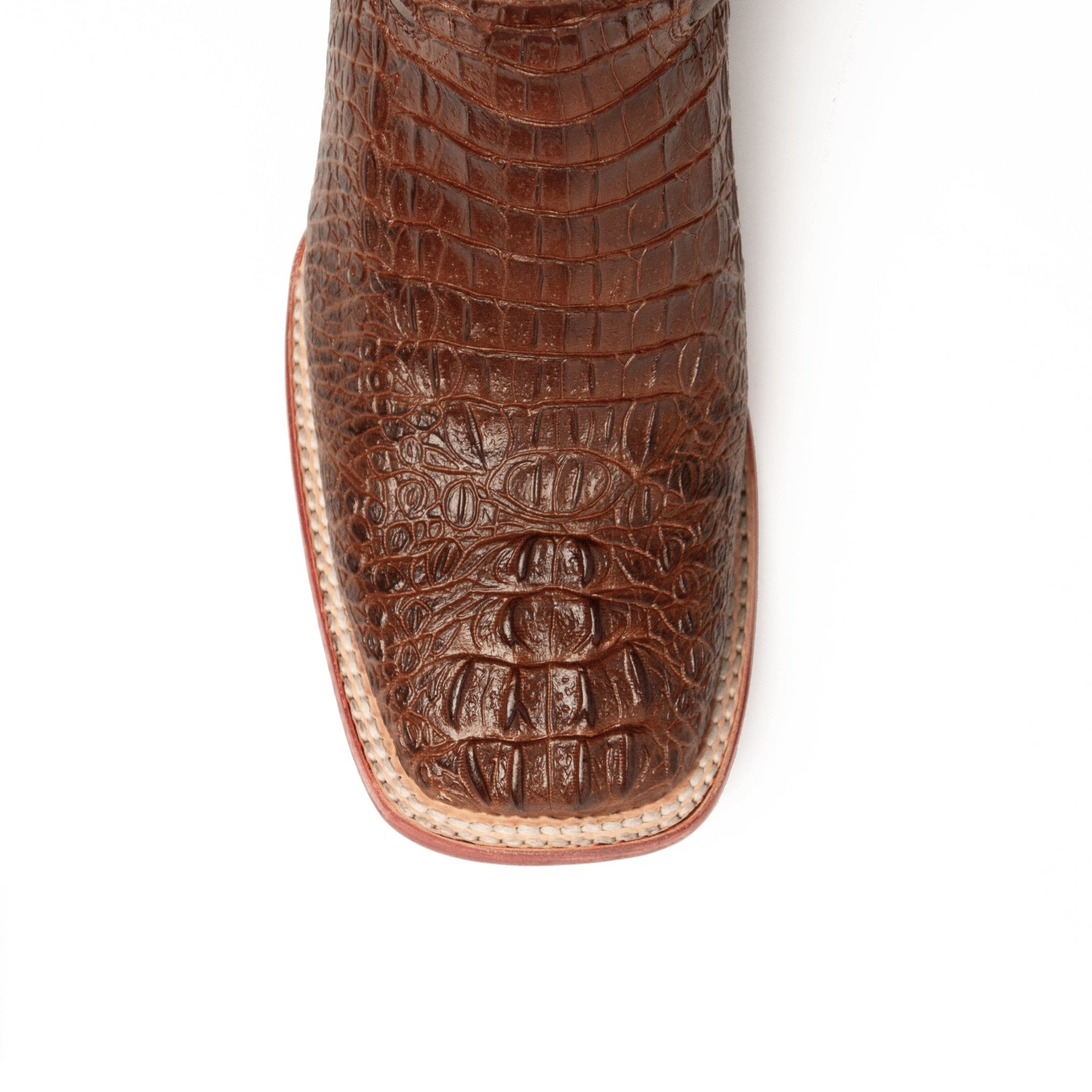 Men's Ferrini Stampede Caiman Crocodile Print Boots Handcrafted Sport Rust - yeehawcowboy