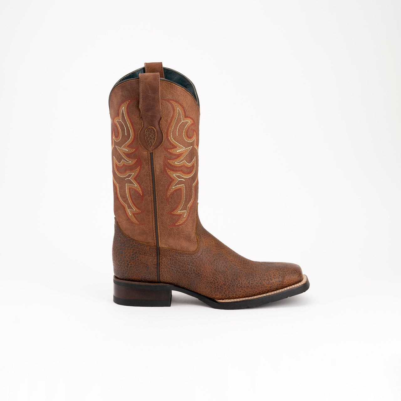 Women's Ferrini Toro Leather Boots Handcrafted Brandy - yeehawcowboy