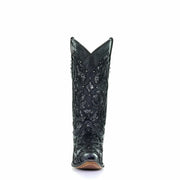 Women‚Äôs Corral Western Boots Black Glitter Handcrafted - yeehawcowboy