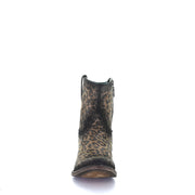 Women‚Äôs Corral Western Boots Handcrafted with Leopard Print Brown - yeehawcowboy