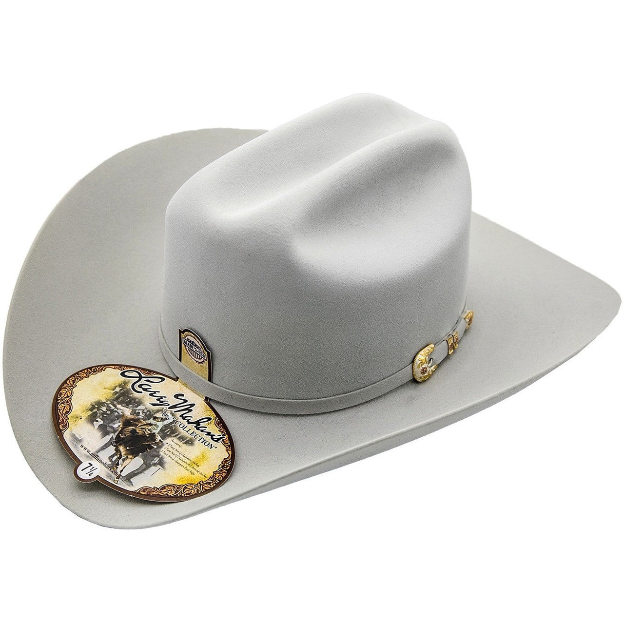 500x Larry Mahan Superior Fur Felt Cowboy Hat Platinum - yeehawcowboy