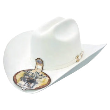 500x Larry Mahan Superior Fur Felt Cowboy Hat White - yeehawcowboy