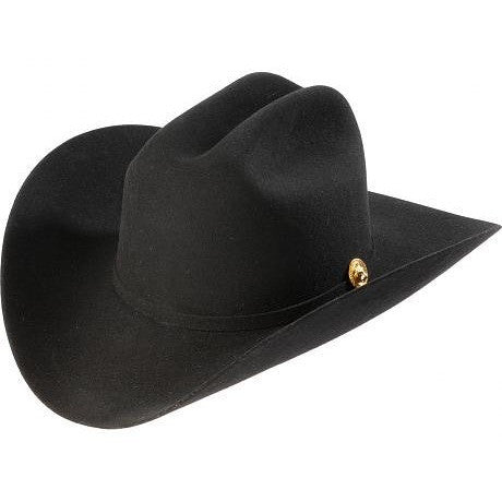 5x Larry Mahan Norte Fur Felt Cowboy Hat Black - yeehawcowboy