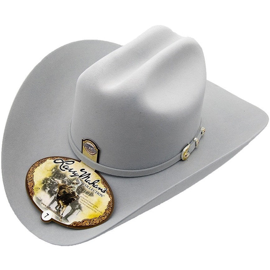 6x Larry Mahan Real Fur Felt Cowboy Hat Platinum - yeehawcowboy