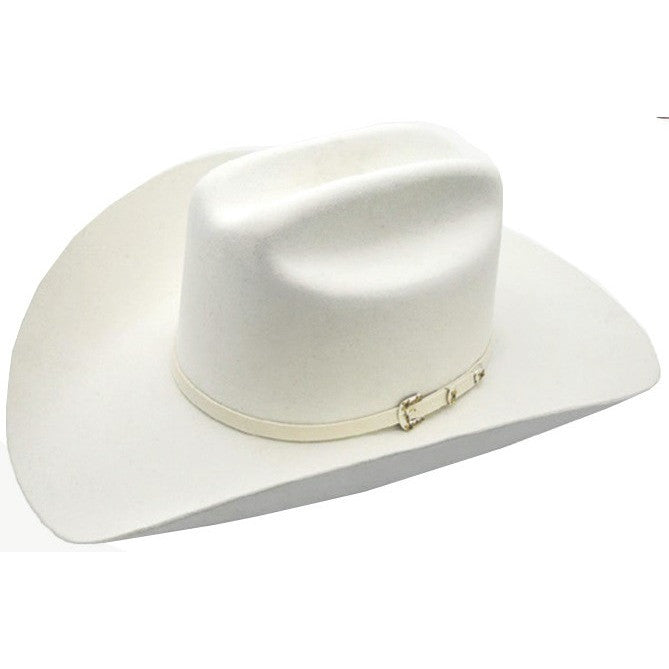 6x Stetson Adelante Fur Felt Cowboy Hat White - yeehawcowboy