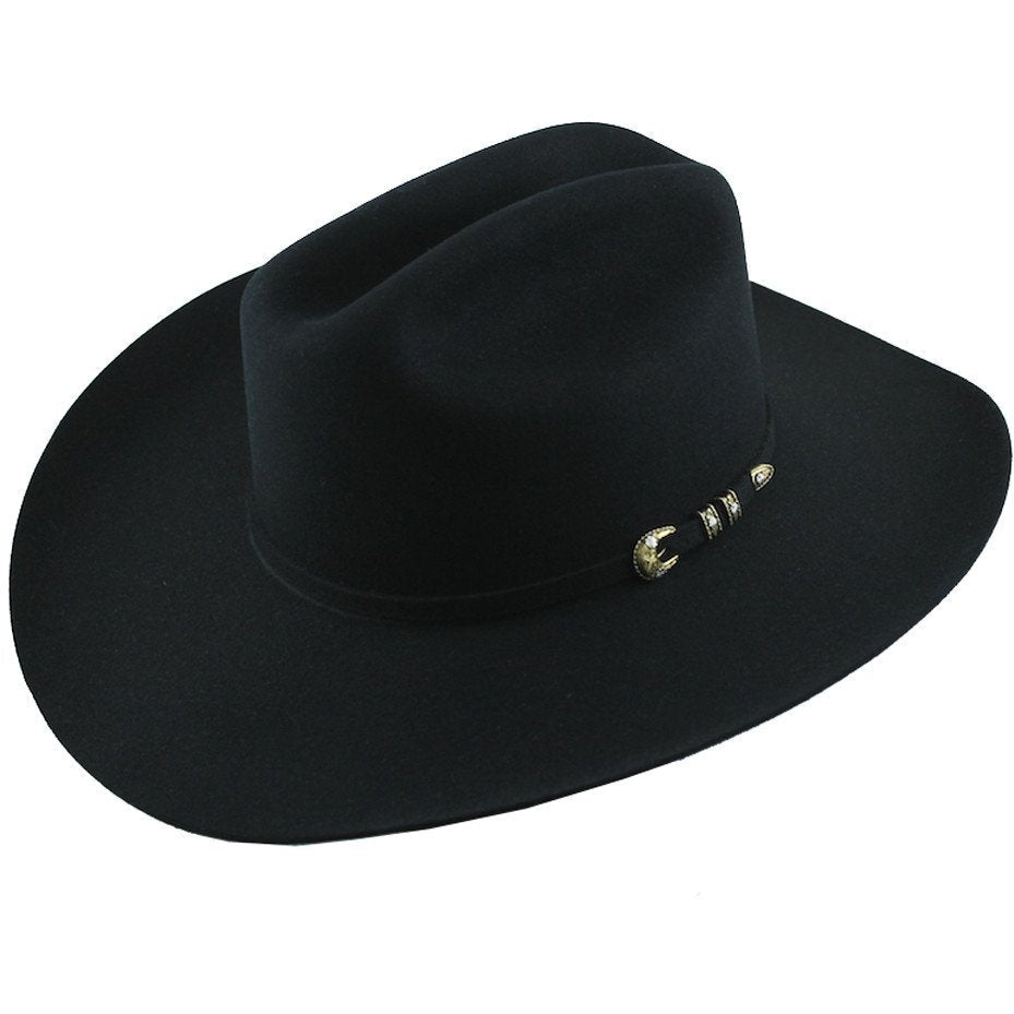 6x Stetson El Camino Fur Felt Cowboy Hat Black - yeehawcowboy