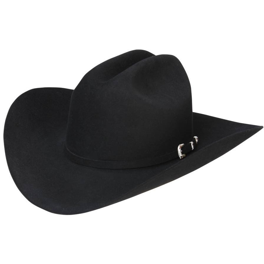 6x Stetson High Point Fur Felt Cowboy Hat Black - yeehawcowboy