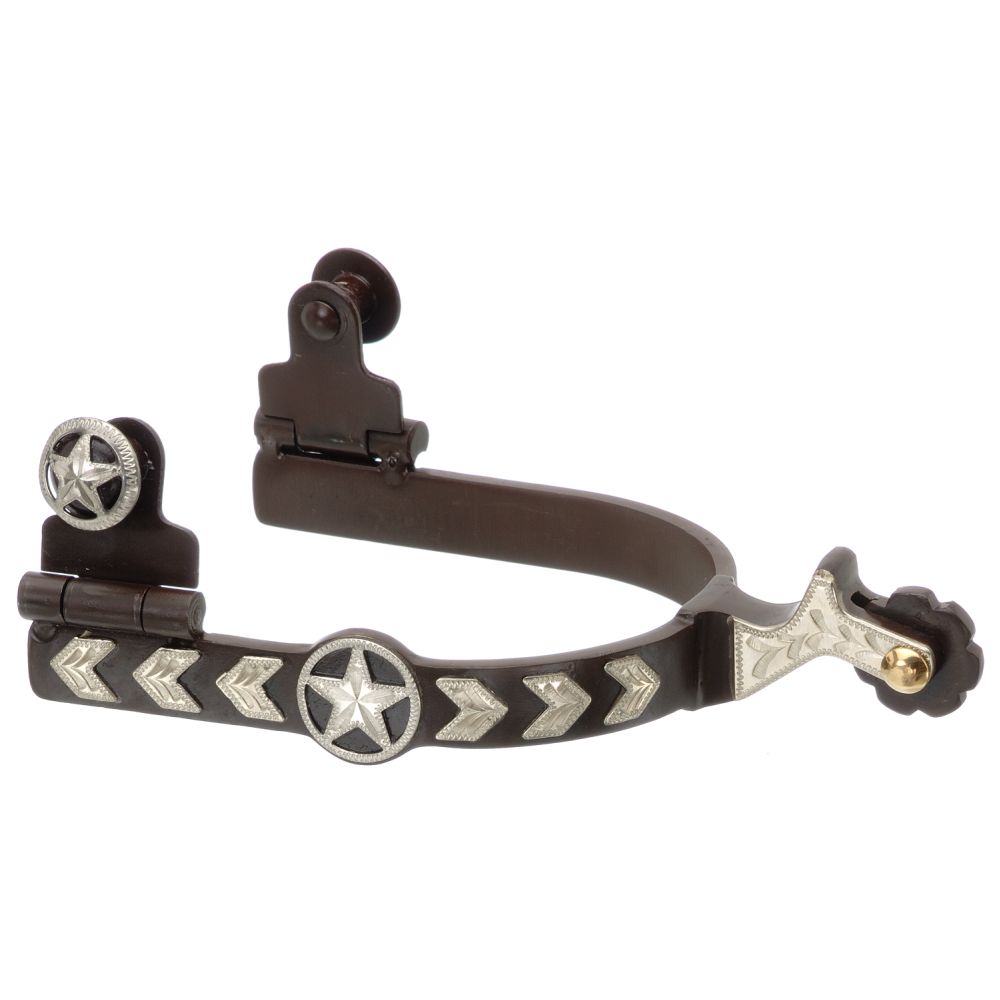 Kelly Silver Star By Tough 1 Ladies Spur with Star/Arrow - yeehawcowboy