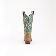Women's Ferrini Glitz Leather Boots Handcrafted Antique Saddle - yeehawcowboy