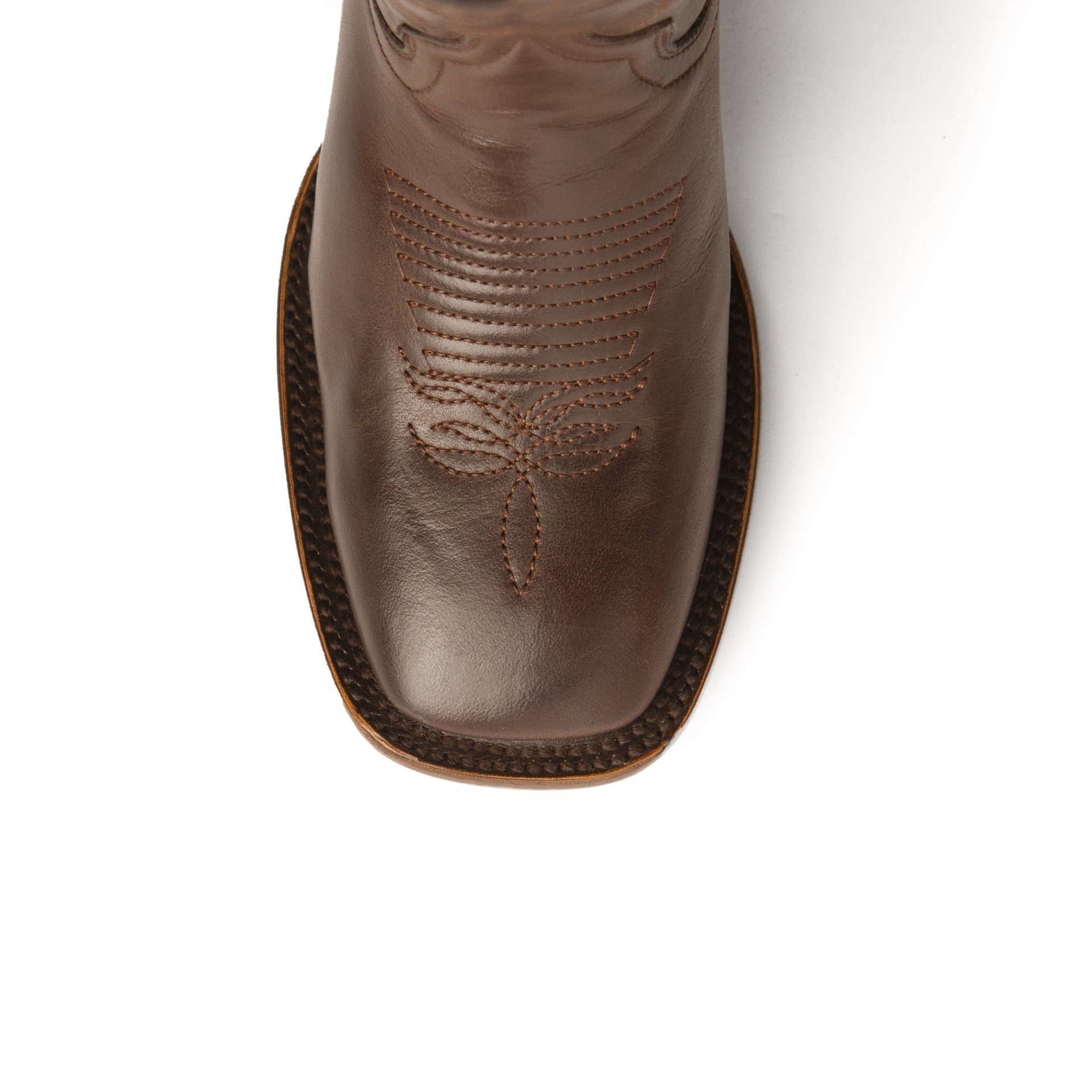 Women's Ferrini Jane Leather Boots Handcrafted Chocolate - yeehawcowboy