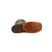Women's Ferrini Horseshoe Leather Boots Handcrafted Turquoise - yeehawcowboy